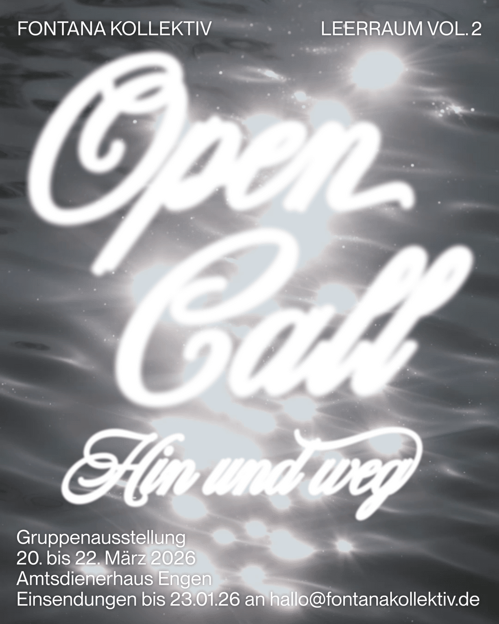 Ausstellung Leerraum Vol. 2 „Hin und weg“